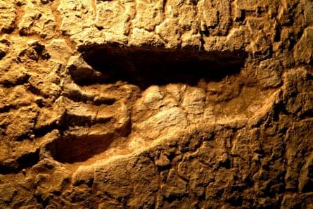 One of the oldest human footprint ever found in Australia.