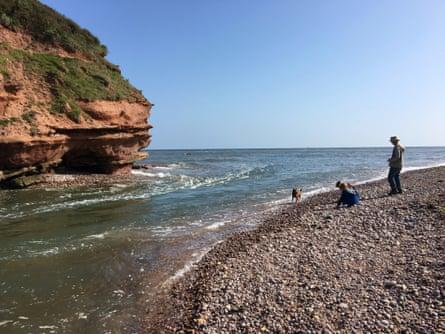Mouth of the River Otter at Budleigh Salterton